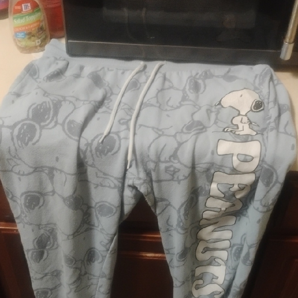 Peanuts Light Blue Snoopy Joggers